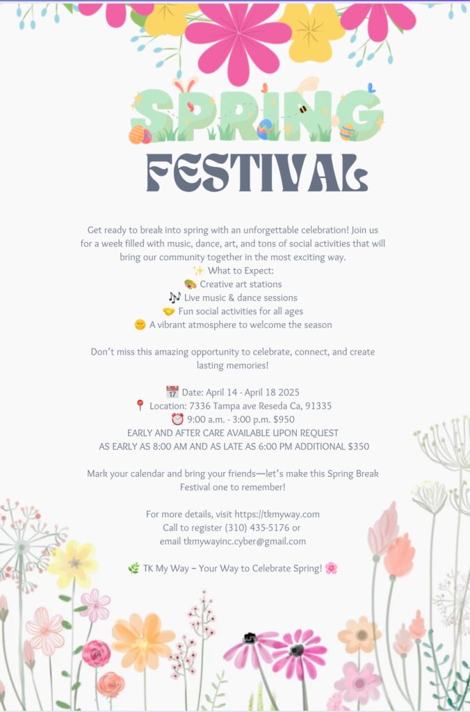 TK My Way Spring Festival Flyer